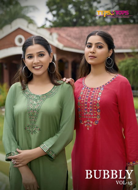 Bubbly Vol 15 By Tips And Tops Rayon Slub Western Ladies Top Exporters In India